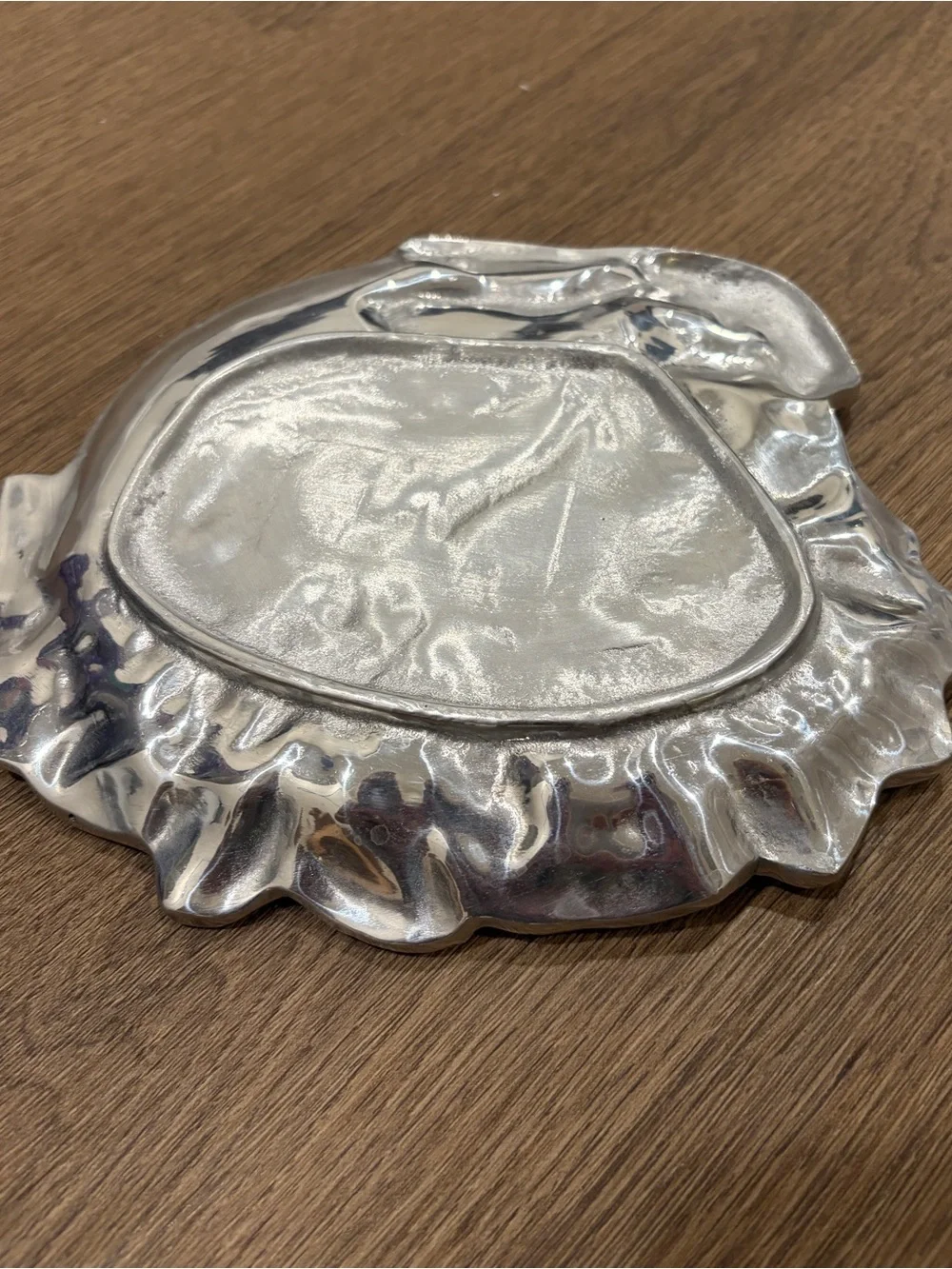 Vintage Decorative Silver Bunny Dish